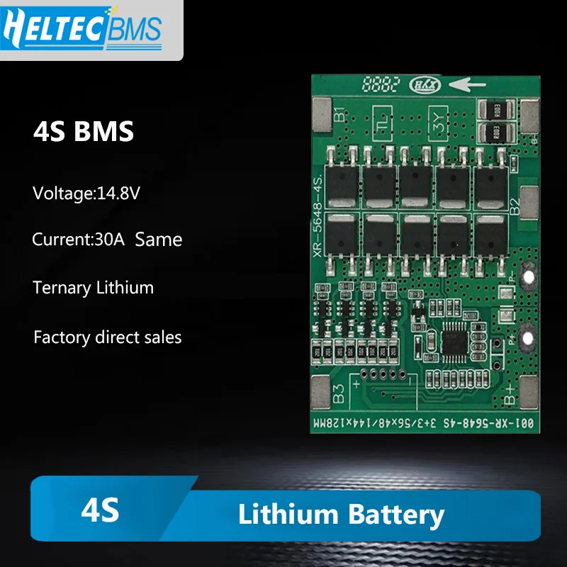 

4S 14.8V Ternary Lithium BMS With Continuous Current 30A Anti-overcharge And Overdischarge Charging Protection Board