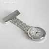 100pcs Wholesale Fashion Nurse Watches Women Pocket Watch Clip-on Heart Pendant Hang Quartz Clock For New Doctor Nurse Watches 2