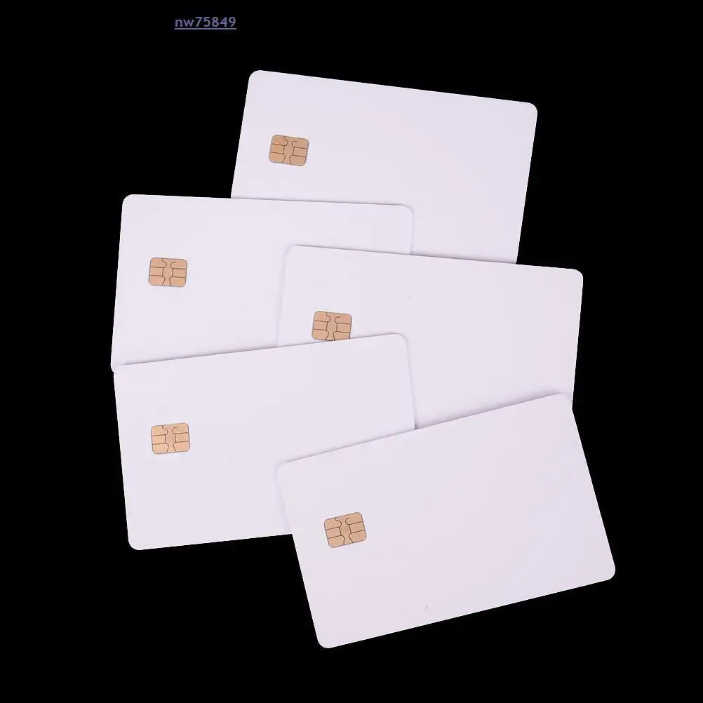 5 Pack White Contact SLE4428 Chip Smart IC Blank PVC SLE4442 Chip Blank Card Available 10 Years