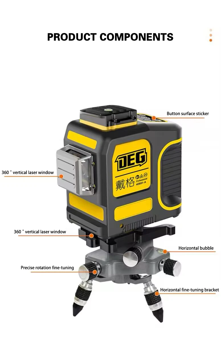 DEG 12 lines green beam Electronic Anping laser level High precision Tile tiling