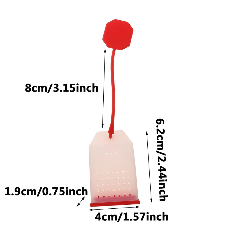 Silicone Tea Infuser Bag Reusable Loose Leaf Tea Bags Strainer Filter Drinker Utensils tea infuser