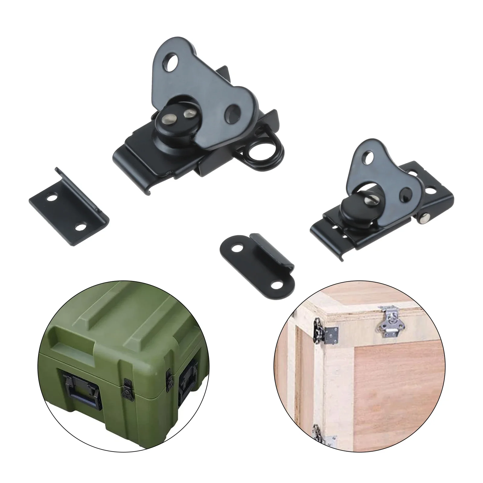 1Pc Butterfly Twist Latch Keeper Toggle Clamp Heavy Lock Travel Luggage Core Buckle Rotary Lock For Flight Case Toolbox Cabinet