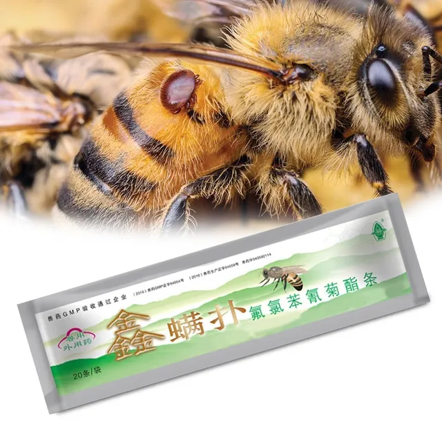 Flualvalinate Csíkok Anti Varroa Atka Vezérlő Azonnali Gyilkos Mitetikus Méhgyógyászat Kártevőirtó Méhész Gyógyszerek - Image 6