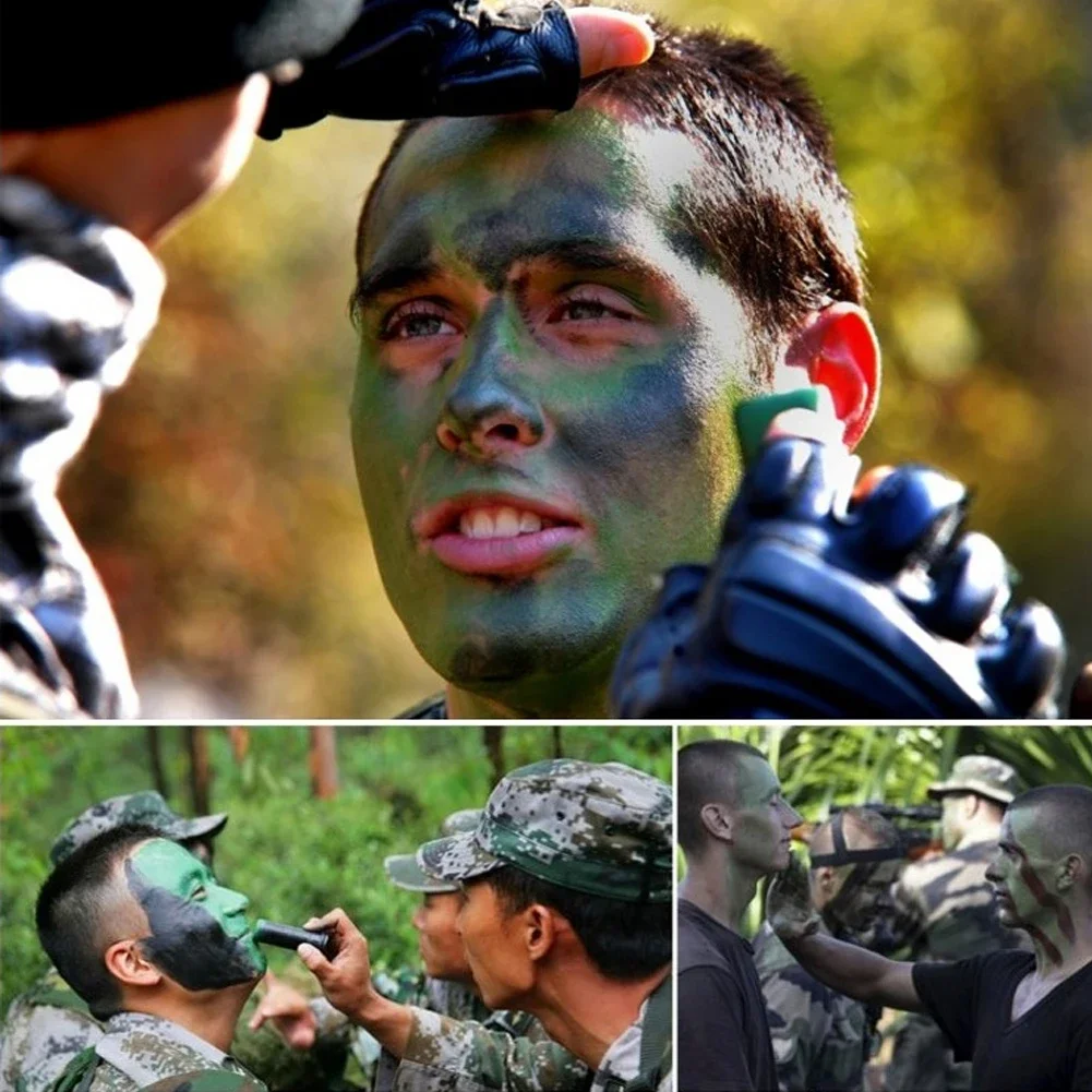 3-30pcs Outdoor Military Woodland Camouflage Cream Body Face Disguised Paint Camo Oil Tube Stick Color Field Camouflage Oil Suit