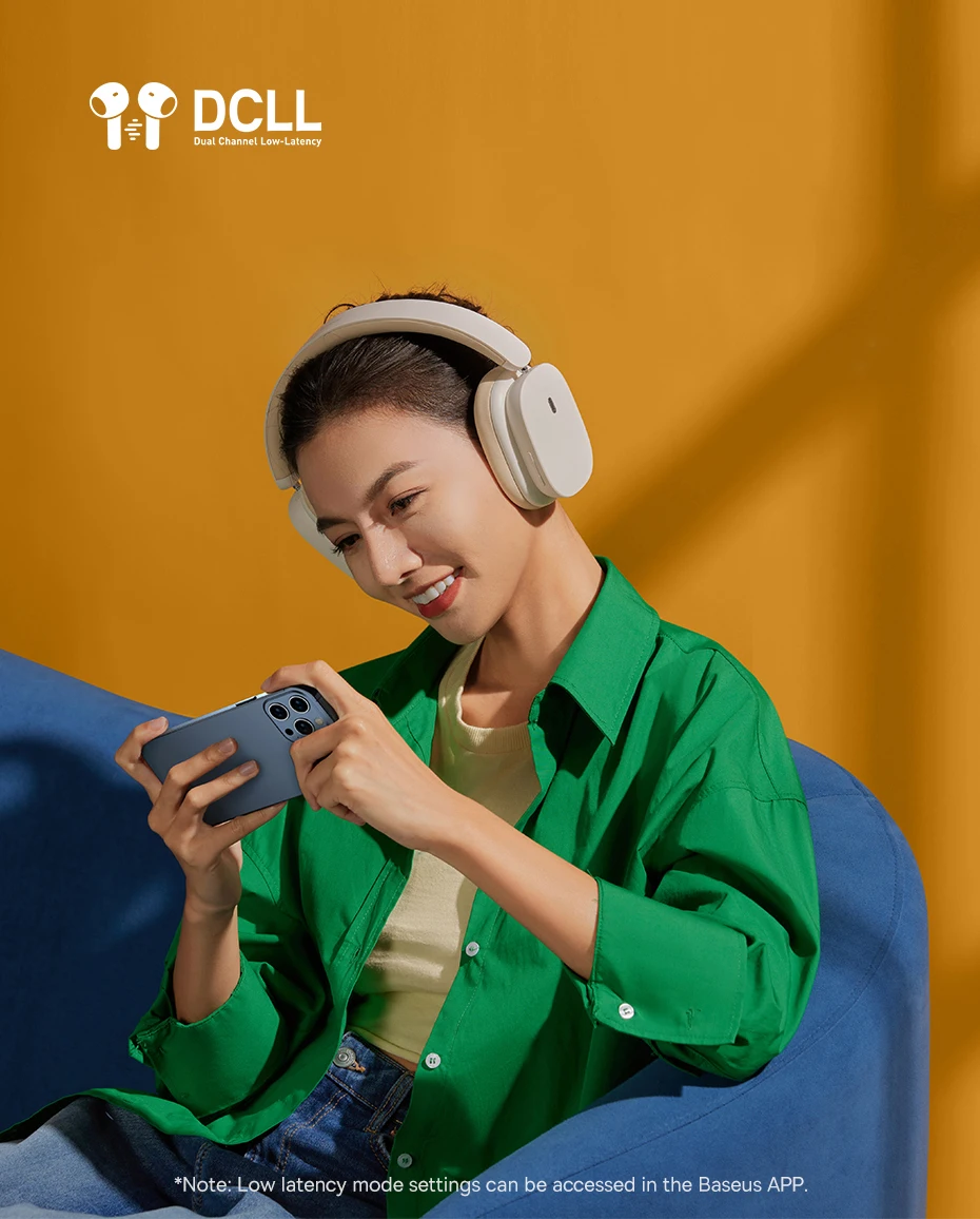 Baseus H1 ANC Bluetooth 5.2 Headsets Wireless Headphones, 40db Active Noise Cancellation, 70h Battery Life, 40mm Driver Unit