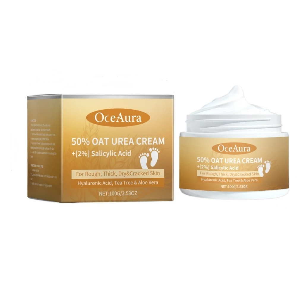 50% Oat 2% Salicylic Acid 2.76inch Urea Moisturizing Cream Oatmeal Aloe Vera Moisturizing Cream Hyaluronic Acid Tea Tree