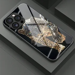 Sleek Leopard Animal Print Glass Phone Case - Samsung A05 4G (PBL - 329BL6834A1)