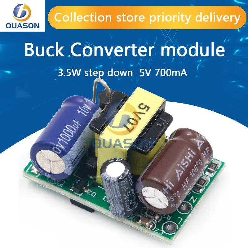 5x Moduli Alimentazione AC-DC 5V 700mA - Convertitore Step Down 220V A 5V DC Con Protezioni - Foto 6