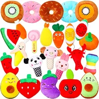 50PCS/Pack Dog Squeaky Toys Bulk, Plush Dog Toys for Small Medium Dog, Cute Stuffed Pets Squeaky Toys Dog Puppy Birthday 1
