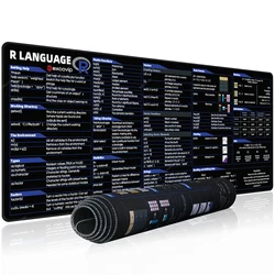 Exco R Programming Mouse Pad - Large Cheat Sheet Desk Mat for Data Analysis & Visualization (R)