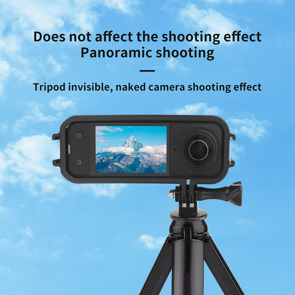 Protective Frame Case for Insta360 X4 w/Cold Shoe Rabbit Cage 1/4' Threads Mount Magnetic Quick Release Expansion Housing Case