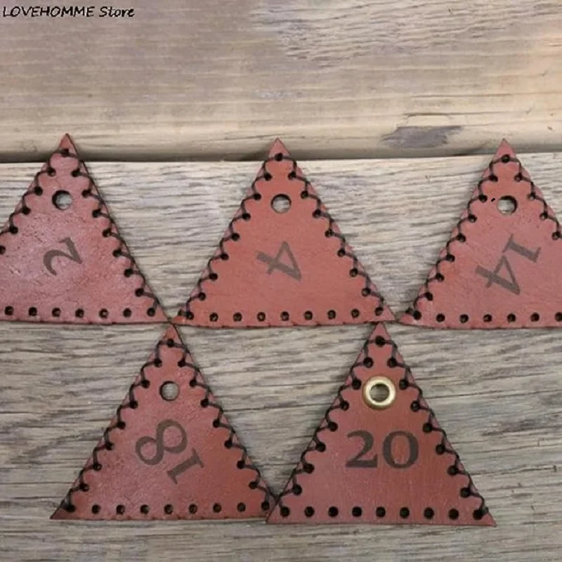 휴대용 가죽 D20 주사위 가방, RPG 게임 및 DND 주사위용 다면체 드로스트링 파우치