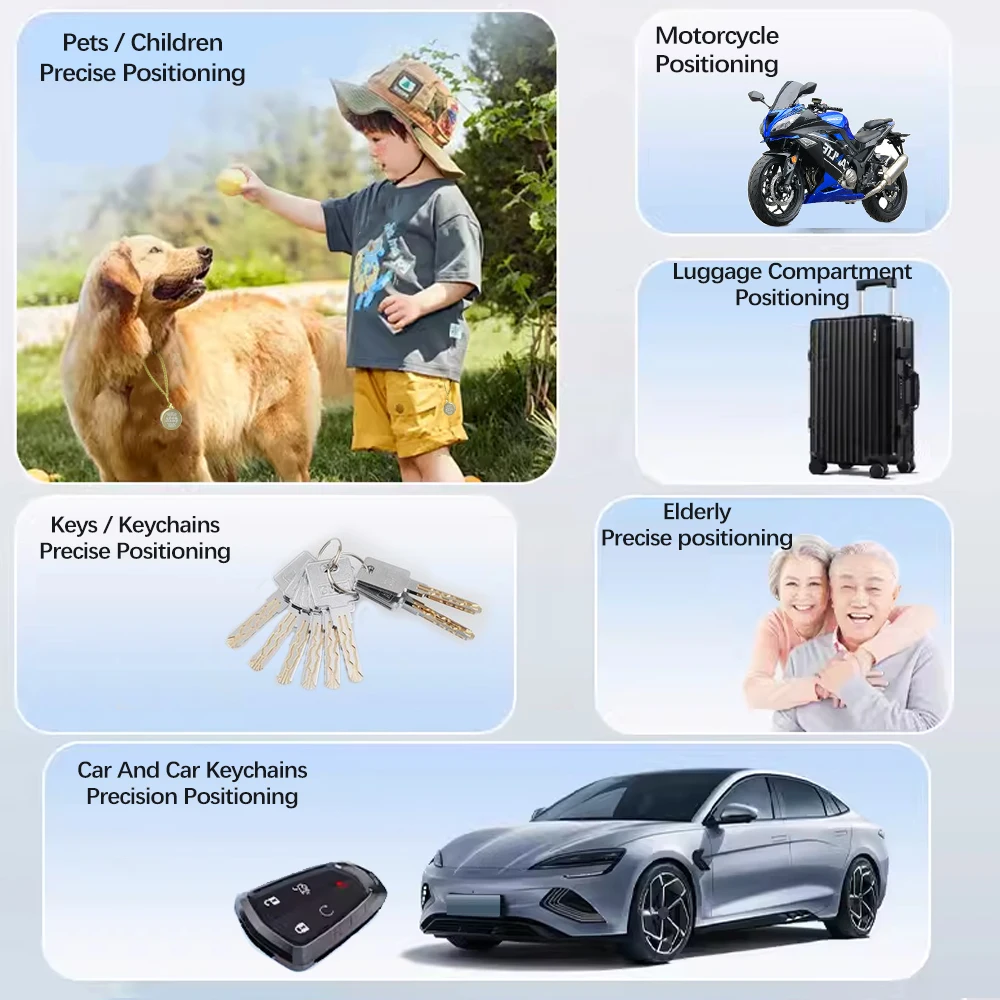 Mini GPS Tracker for Apple Find My – Smart Locator for Keys, Kids, Pets, and Cars