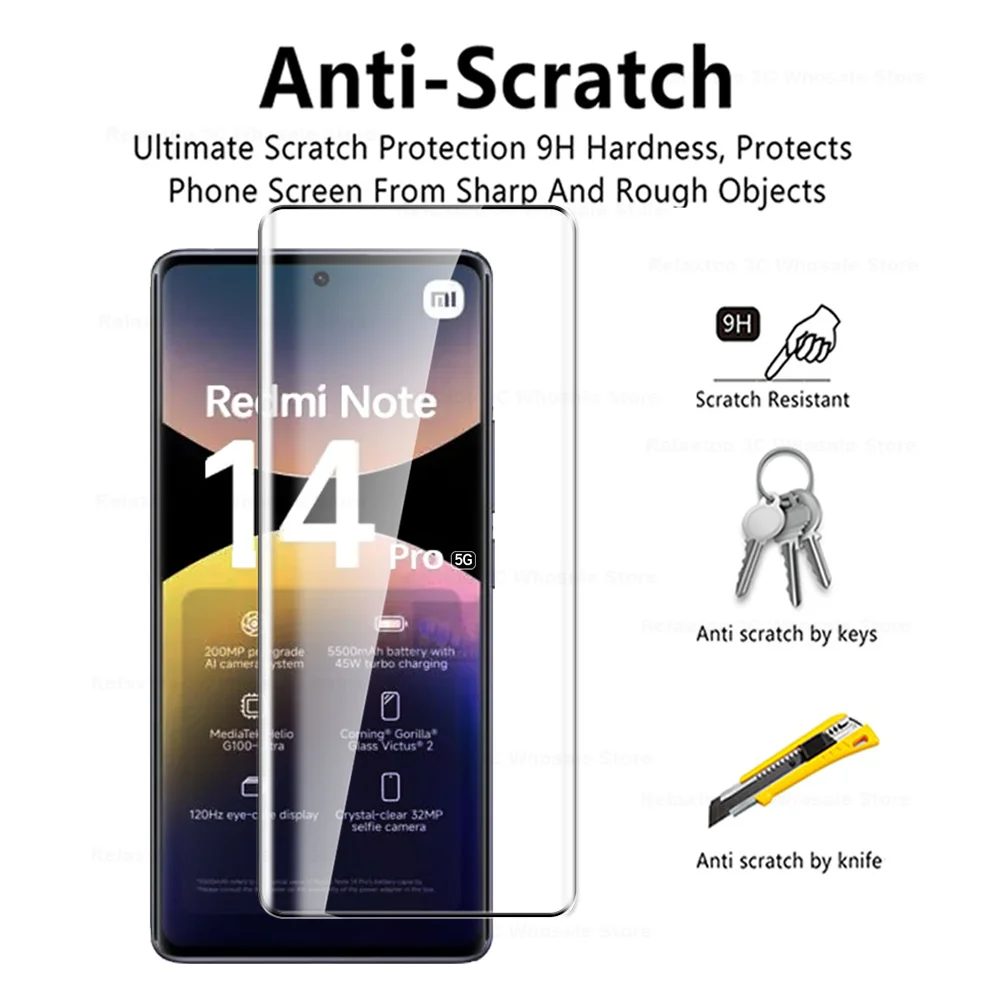 Premium 4-Piece Tempered Glass Screen Protector Set with Durable Protective Case