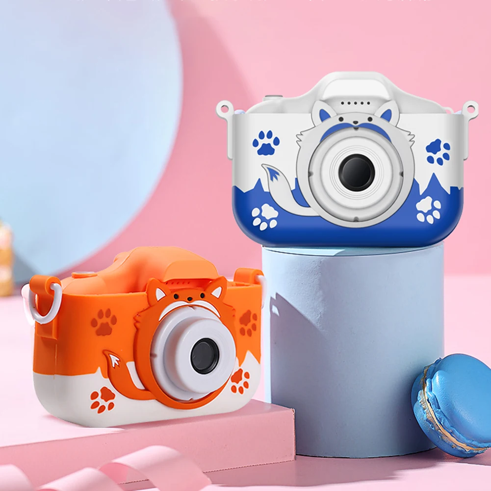 Mini câmera digital dos desenhos animados para crianças, minúscula câmera de vídeo para crianças, presentes de Natal e aniversário