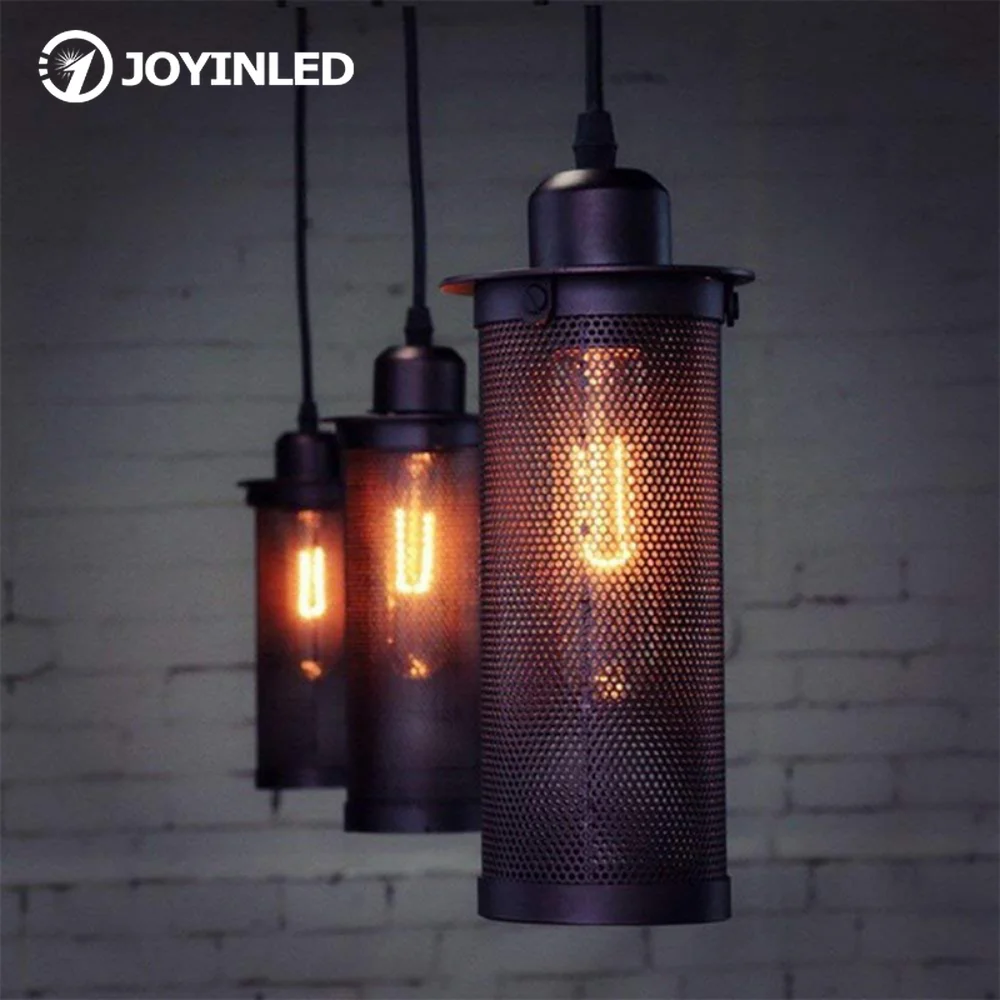 

Retro Pendant Lamp Lights for Aisle Staircase Porch Loft Bar Creative Barbed Industrial Iron Wire Home Decor Lighting Fixture