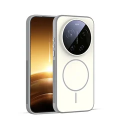 Magnetic Non - Slip Wireless Charging Protective Phone Case for Xiaomi 17 Ultra (Grey)