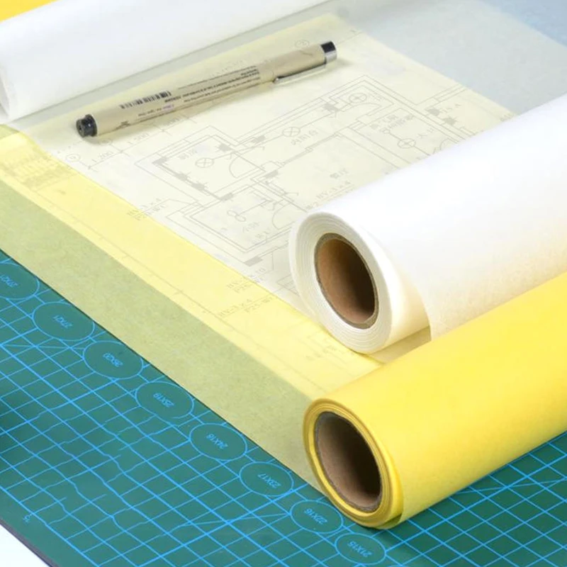 A3 A4 Translucent Tracing Paper Copy Paper Drawing High Transparency Sewing Dressmaking Sketch Drafting Tracing Roll