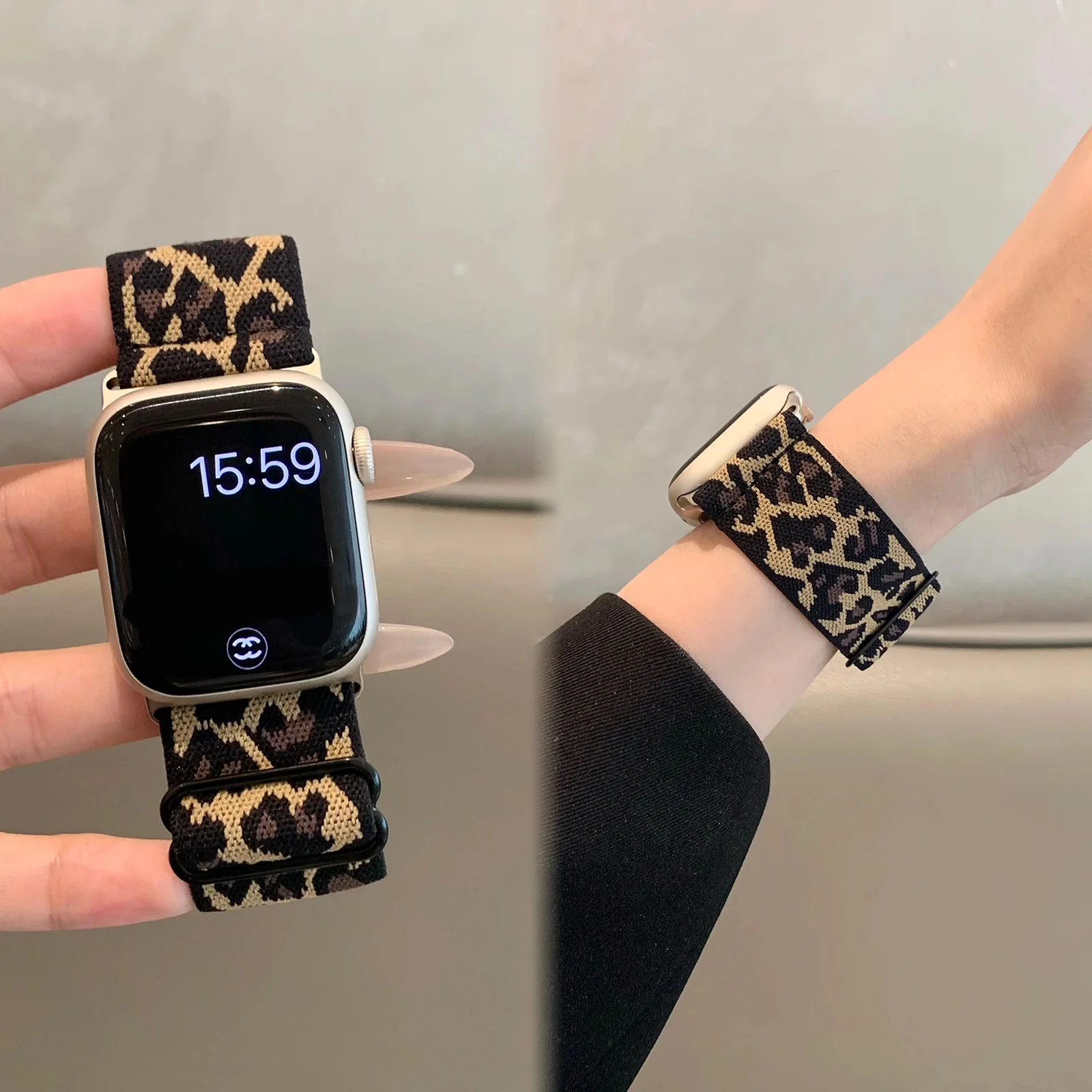สร้อยข้อมือยืดหยุ่นสำหรับ Apple Watch หลายขนาด