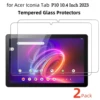 2 Pack Tempered Glass Protector for Acer Iconia Tab P10 10.4 Inch 2023 Tablet Screen Protectors Anti-Scratch HD Clear Film 1