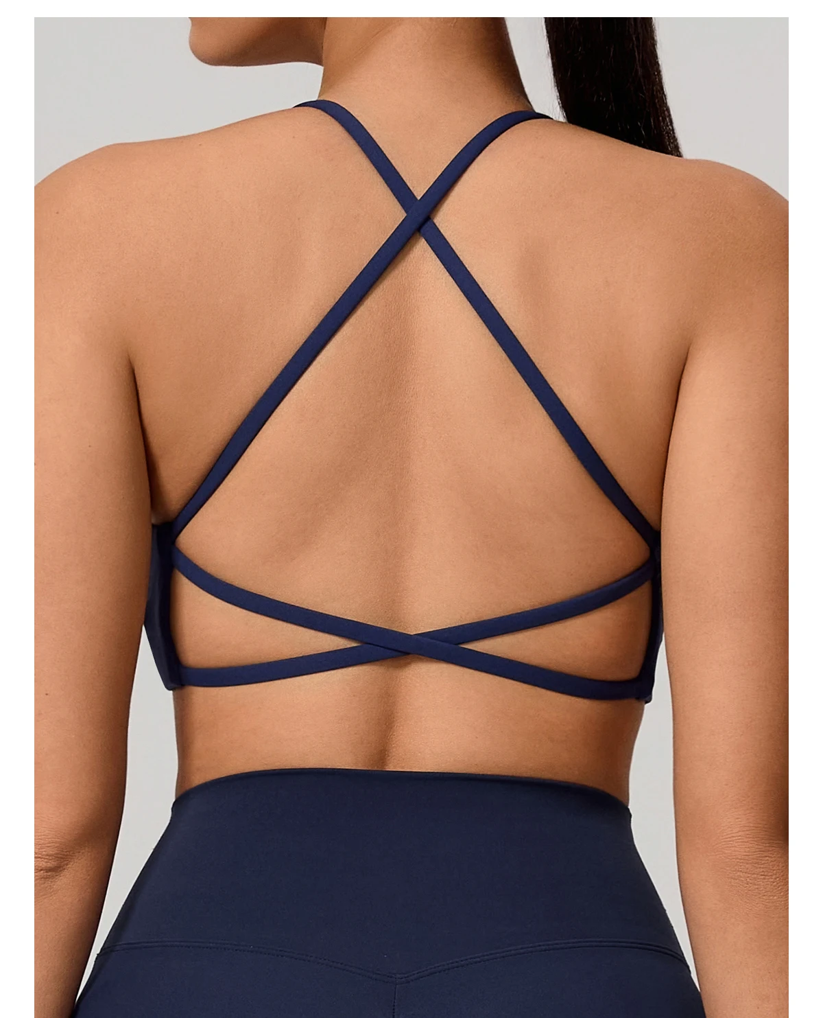 Ctenkevet Sommer Damen Push-Up Sport-BH Atmungsaktives Weiches Yoga-Workout-Top Rückenfreies Fitness Crop Gym Unterwäsche für Frauen – Detail 39