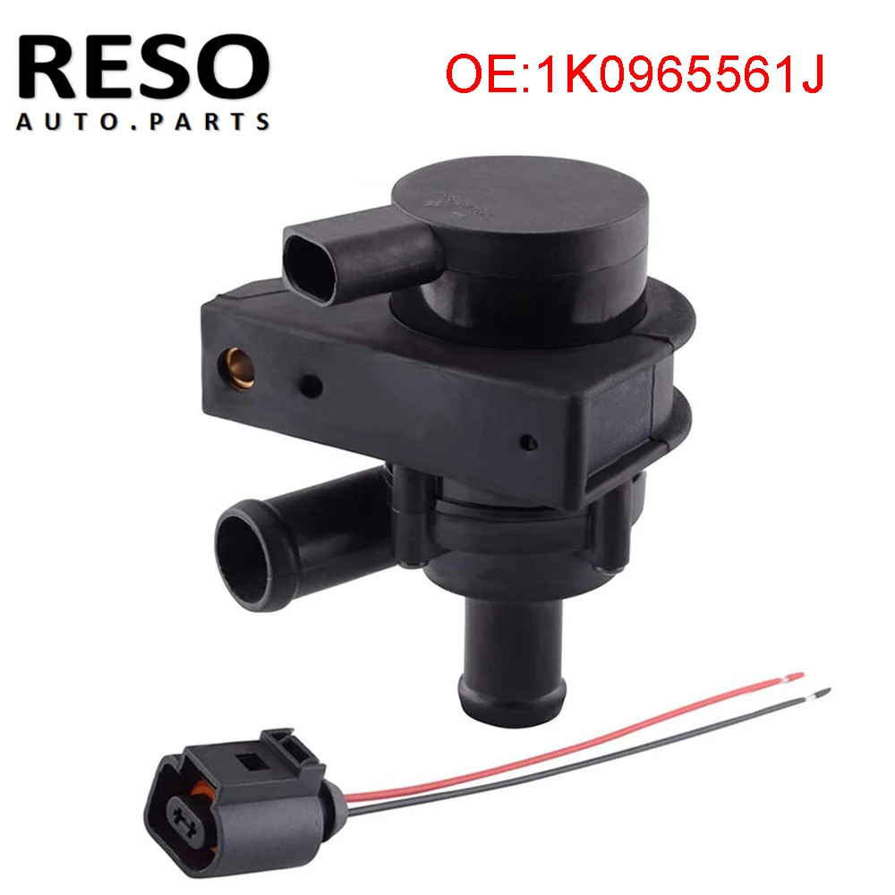 

RESO 1K0965561J 12V Engine Auxiliary Cooling Water Pump With Plug For Jetta Golf CC volkswagen VW Passat B5 B6 Audi A3