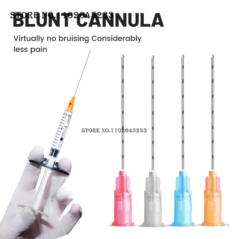 

Disposable Fine Micro Cannula Forr 30G 25MM Plain Ends Notched Endo Blunt-tip Needles