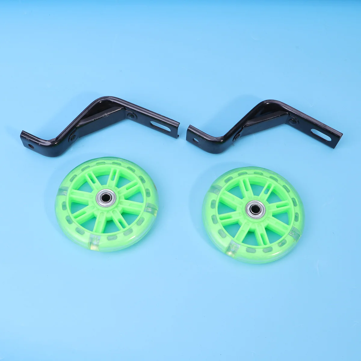 

2 PCS Flash Child Bike Accessories Kids Balance Training Wheels Auxiliary