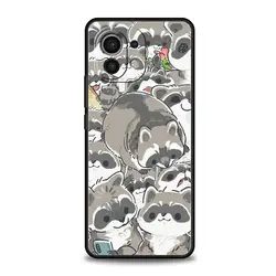 Raccoon Illustration Soft Phone Cover - Xiaomi 11T(pro) (A1)