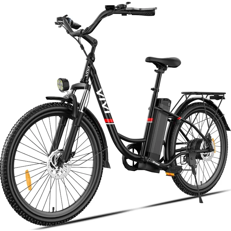 

Vivi Electric Bike, 26'' Electric Bike for Adults, 500W Ebike with 48V Removable Battery, Electric Commuter Cruiser Bike 20MPH