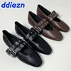 Fashion Buckle Strap Women Flats Mary Janes Shoes Casual Round Toe Luxury Female Footwear Shallow Ladies Flats With Shoes 2