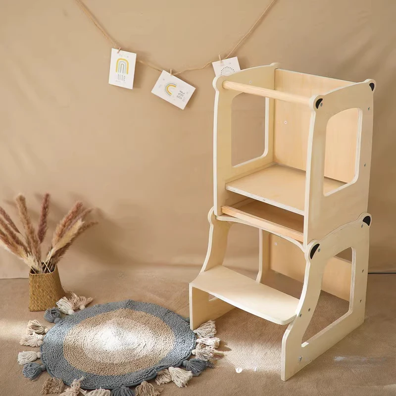 Montessori Toddler Learning Tower, Kitchen Handwashing Steps, Baby Wash Boarding Chair, Children's Treadmill Footstool