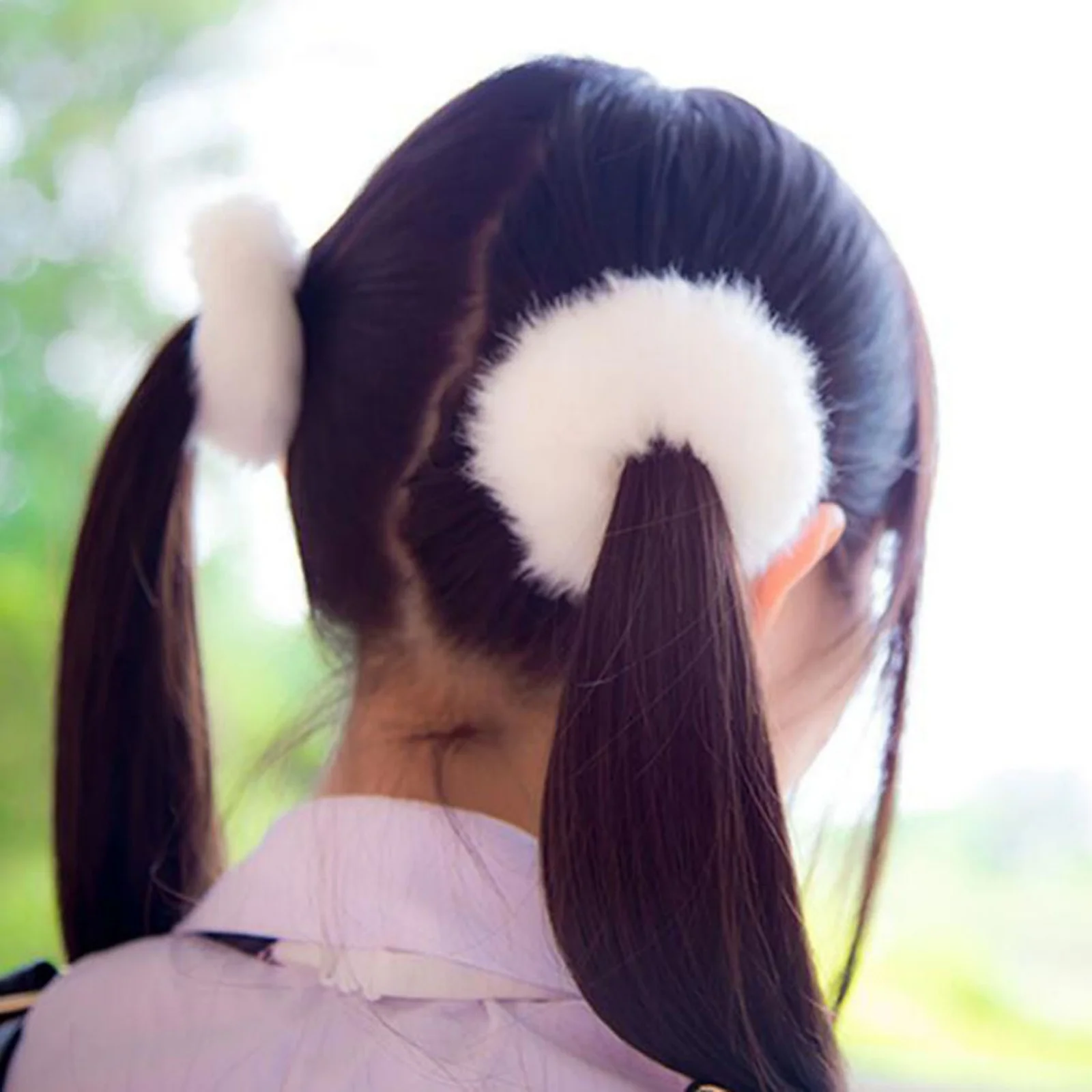 Bonbonfarbenes, wollartiges großes Dickdarm-Haarband für Damen und Kinder, Krawatten-Haarband, mehrfarbig, optional, Hersteller im Großhandel – Detail 10