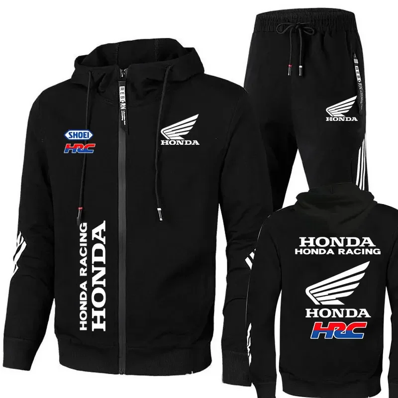 HONDA RACING ブルゾン Honda Racing Men's Set, Casual Outdoor Sports Zipper
