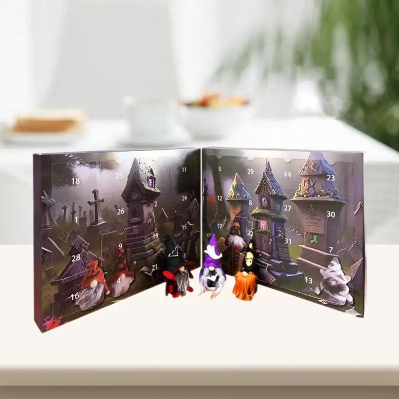 Halloween Advent Calendar Mini Cartoon Halloween Countdown Calendar Gnome Countdown Advent