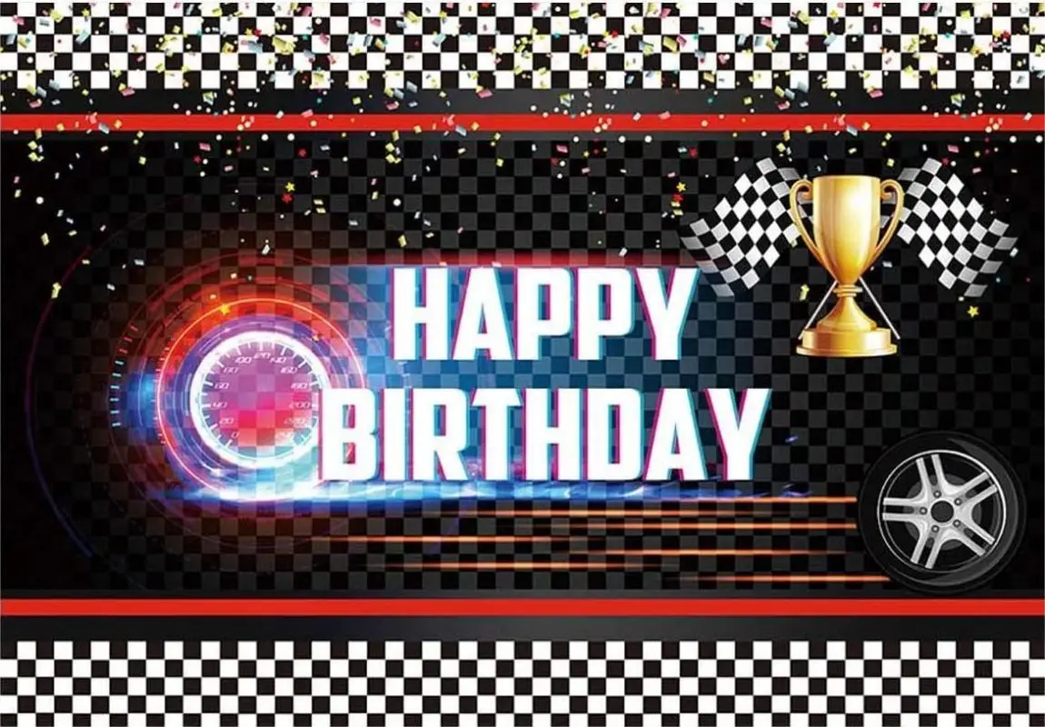 BANNIÈRE DE FOND Joyeux Anniversaire Gelé Fond Dessin Animé Vinyle