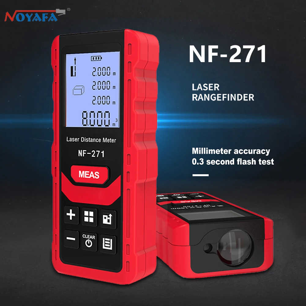 Noyafa NF271 Laser Distance Meter 40M 80M Rangefinder Tape Range