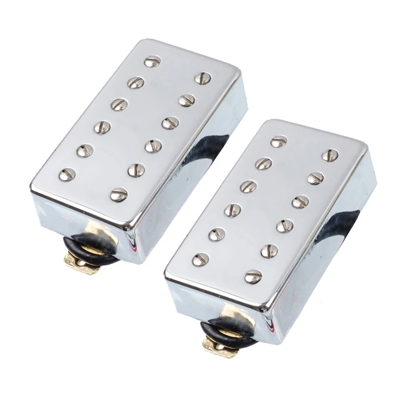 

1/2pcsDouble Coil 12 Hole Humbucker Pickup for LP Electric Guitar Chrome