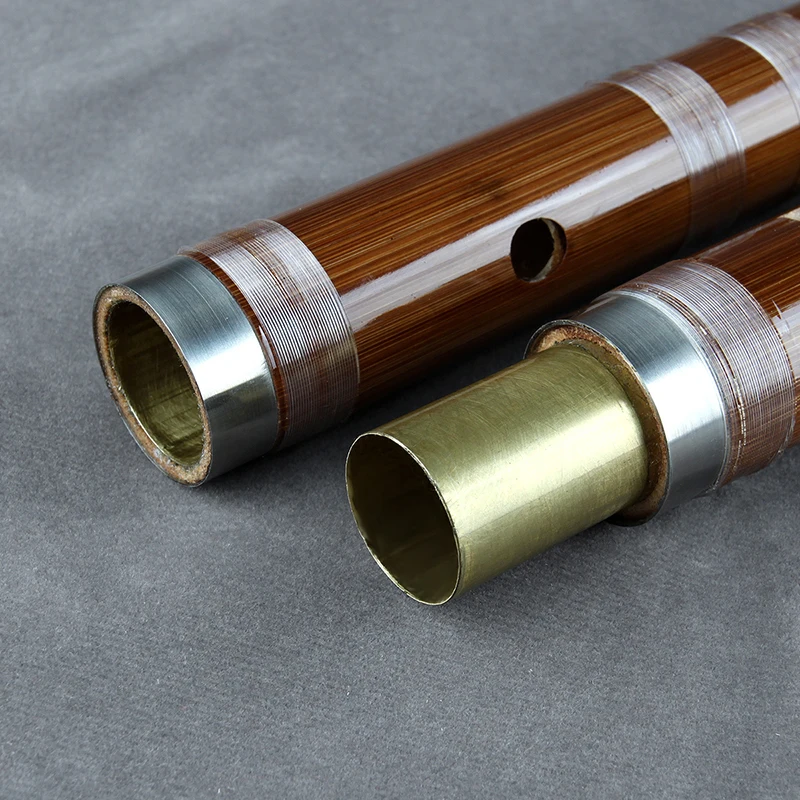 Bamboo Flute Clarinet Vertical Flute Transparent Line Chinese Handmade Woodwind Musical Instrument C D E F G Key