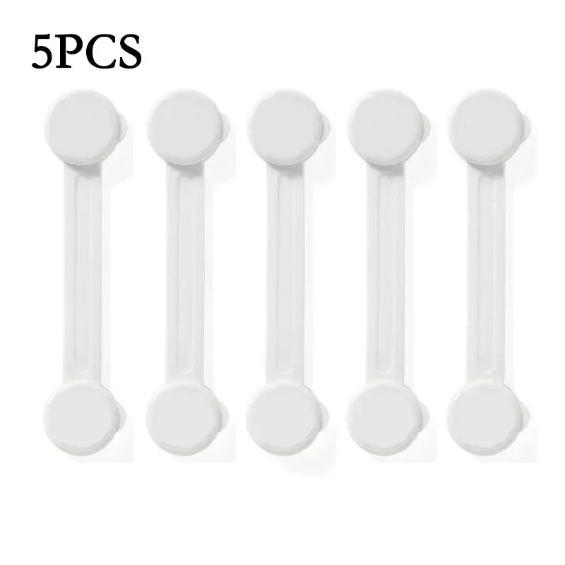 Safety Lock 5Pcs/lot Security Protection Home Baby Safety Multifunction Drawer Lock Child Protect Toilet Refrigerator Lock Door Buckle