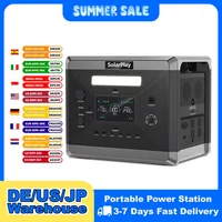 SOLARPLAY – centrale électrique Portable de Camping, générateur solaire 2400W 2160WH AC-Steckdosen, 12 Ports de sortie entièrement chargés en 1.5 heures 1