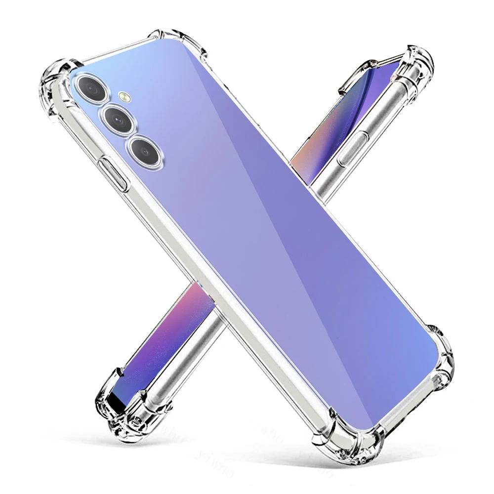Shockproof Clear Silicone Case For Samsung Galaxy A15 A25 A35 A55 A05 S A04 S A14 A24 A34 A54 A12 A22 A32 A13 A23 A33 A53 A73 phone case phone protector cover
