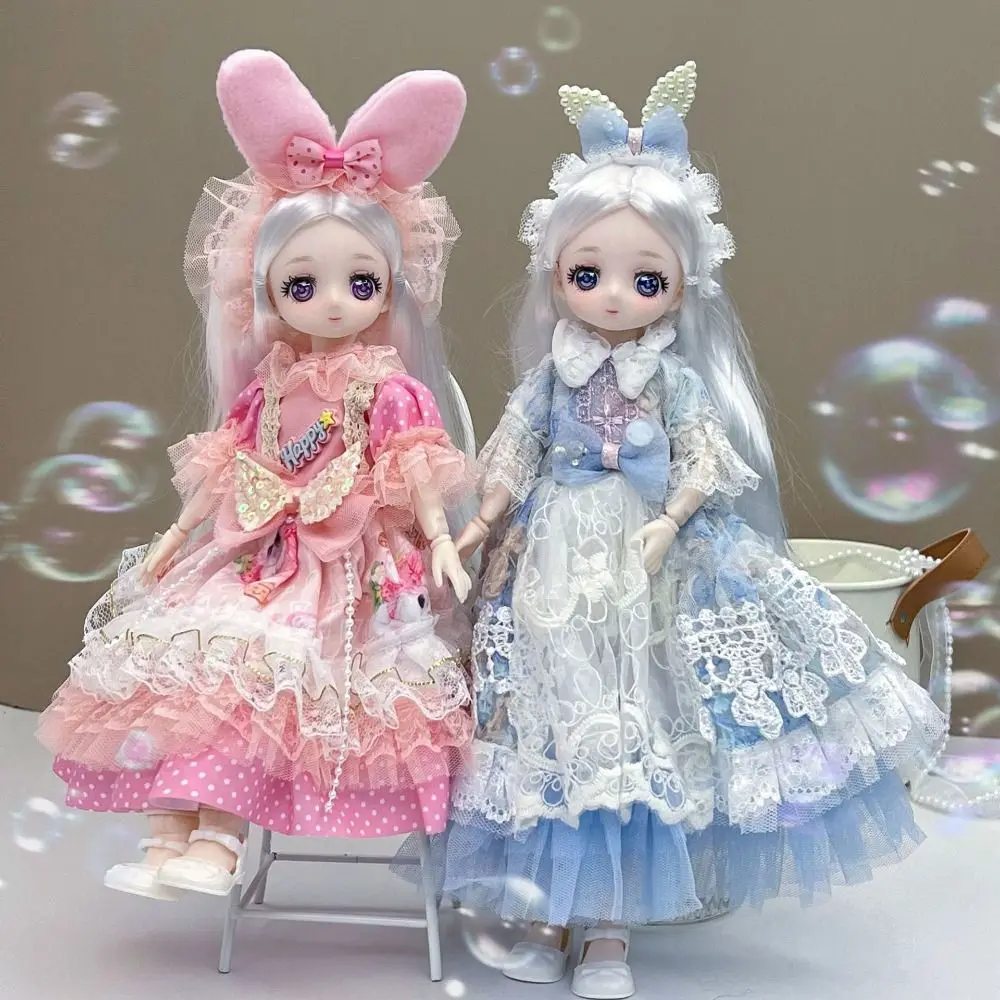 Multiple Movable 30cm Bjd Doll Toy Removable Joint Doll Attractive Eyes Lace Princess Doll BJD Dolls Ball-jointed