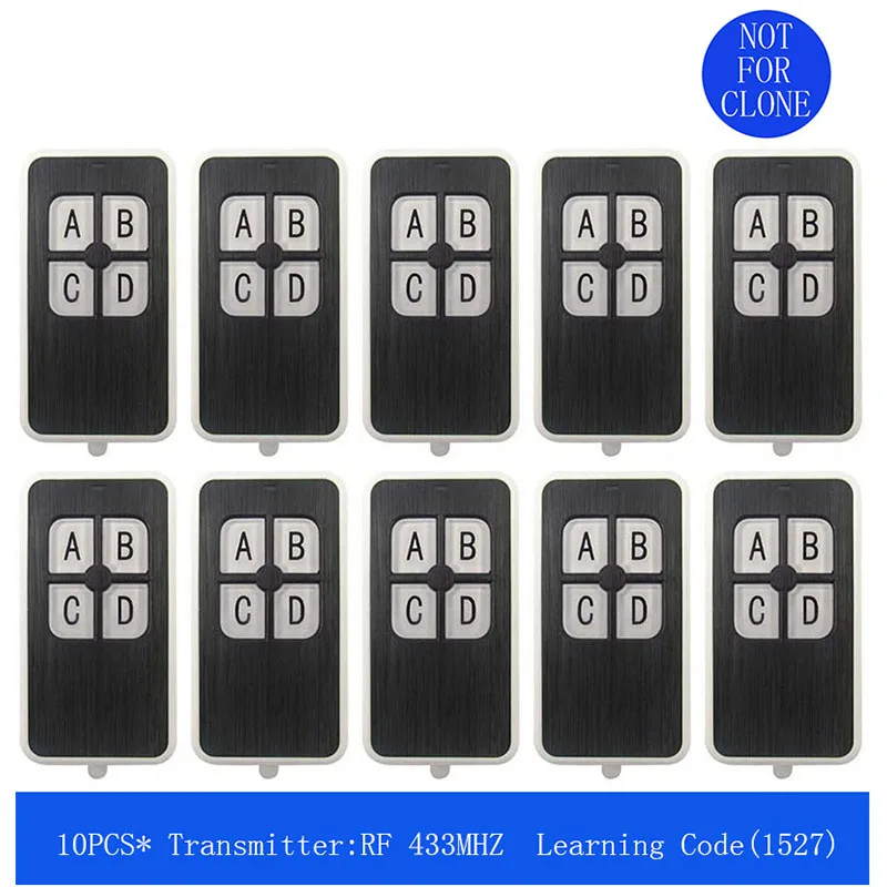 

433 MHz RF Remote Control Learning Code 1527 EV1527 For Gate Garage Door Controller Alarm Key 433mhz Included Battery