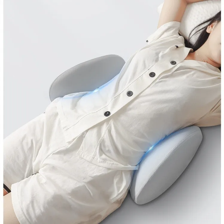 Lumbar Support Pillow for Sleeping Washable Bolster Pillow Ergonomic Waist Pillow for Office Chair Woman Couch Car Seat Pregnant 4