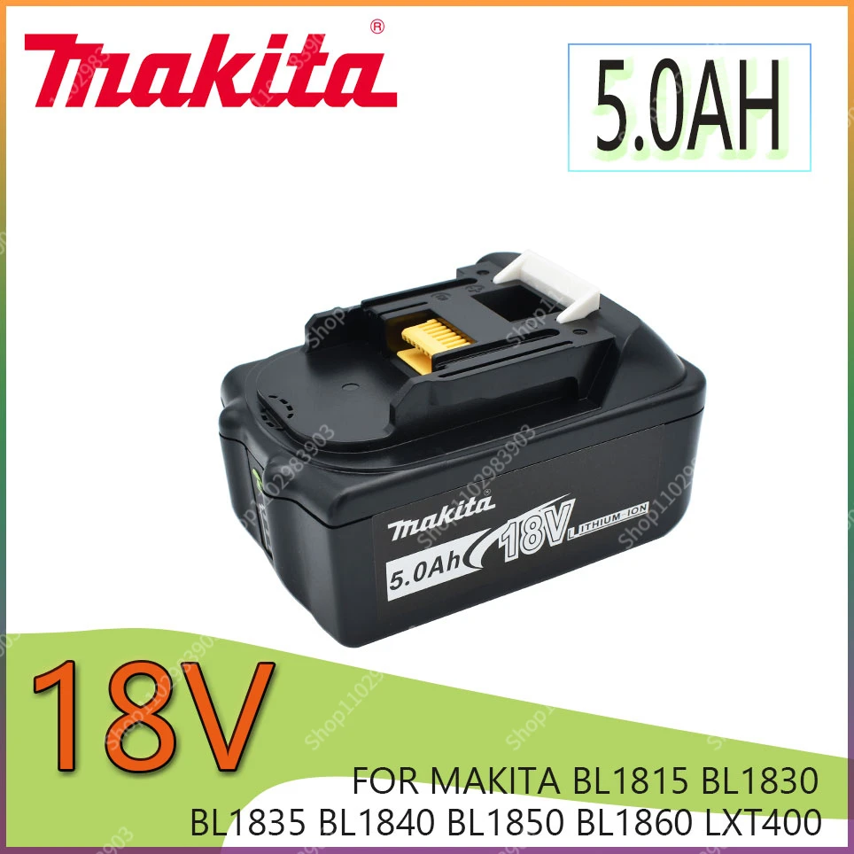 

100% original Makita 18V 5.0Ah li-ion battery For Makita BL1830 BL1815 BL1860 BL1840 Replacement Power Tool Battery