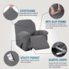 Super Stretch Recliner Sofa Cover Shape Fit Non-Slip Reclining Sofa Cover Fits Standard Queen Size Recliner 5