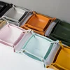 New Brand Nordic Leather Storage Box Deskto Jewelry Cosmetic Key Storage Basket Folding Storage Case Table Organizer 20x20cm 1