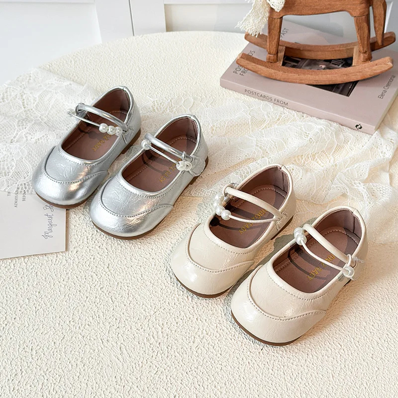 New Girl Shoe 2026 Spring New Kids Leather Shoe Brand Princess Shoes Versatile Kid Shoes Fashion Party Performance Shoes 여아구두