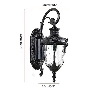 Garden Exterior Wall Light Fixture Outdoor Lighting Lantern Lamp Porch Patio